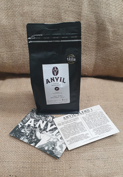 ANVIL Blend 1 - 3 Star Great Taste Award Winning Coffee Beans - 500g bag and Info Card