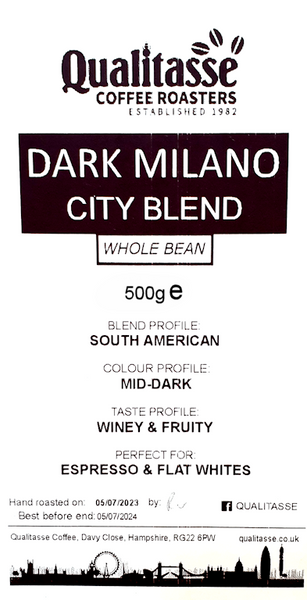 Dark Milano Coffee Beans 500g